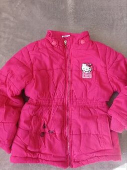 Zimní bunda s Hello Kitty, vel.110 (4-5let)