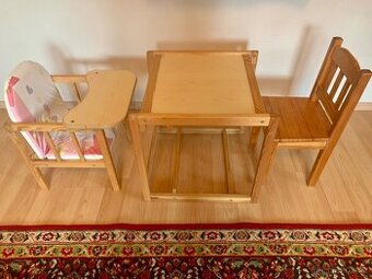 2 židle a stoleček