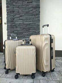 Cestovní kufry Mifex V83, sada 3kusů,M,L,XL, šampaň,TSA