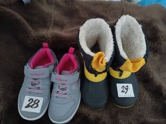 Dětská obuv zimní vel.28 a 29 SLEVA