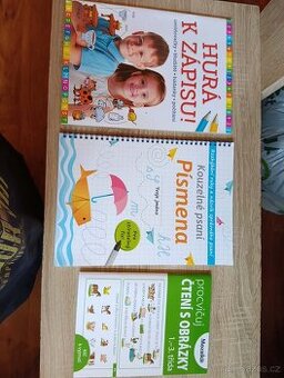 Balíček dětských pracovních sešitů a knížek na procvičování.