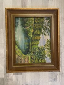 obraz krajinka - signováno J.Sommer