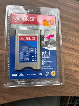 PC CARD adaptér 6v1 na Paměťové karty