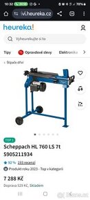 Štípačka na dřevo 7t Sacheppach HL 760 Brno.