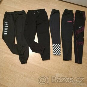 Dívčí tepláky,vel. 140,Jordan, Oasics, Hummel,..