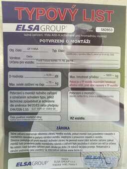 Ford Focus tažné zařízení 11-18 kombi