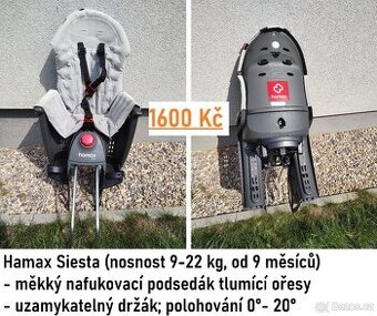 HAMAX SIESTA PREMIUM - nafukovací měkký podsedák, sklopná