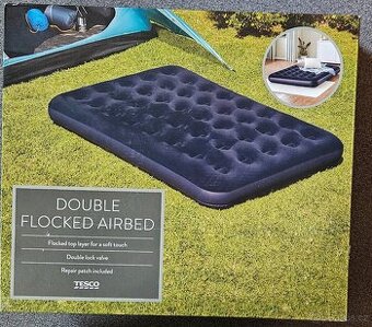 Nafukovací matrace Double flocked airbad