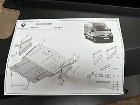 Renault Master 2,5 dci kryt pod motor