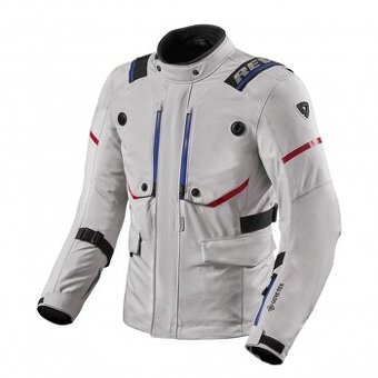 Bunda na motorku Revit Vertical GTX sv. šedá vel. L goretex