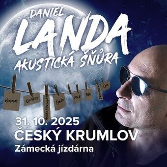 VSTUPENKY DANIEL LANDA AKUSTICKÁ ŠŇŮRA 2025 Český Krumlov