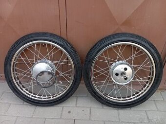 JAWA 555/05 KOLA PĚKNÝ CHROM