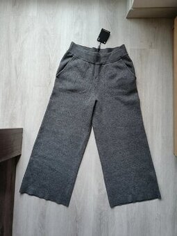 Šedé dámské kalhoty Massimo Dutti, S - nové s visačkou