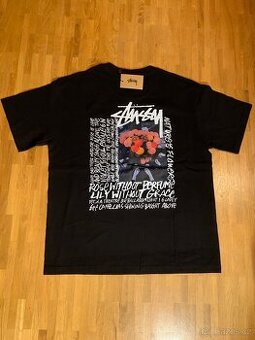 Stüssy tričko – Nature’s Flower – nové – černé – M