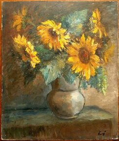 Jaroslav Černý - Zátiší se slunečnicemi