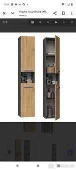 Vysoká koupelnová skříňka - 1