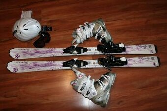 dívčí lyže dynamic 120 cm , lyžáky salomon Quest