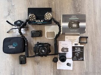 Potápěčský set-Canon G7X m. II-Fantasea-2x světla