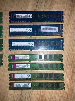 DDR3 RAM paměti - 4GB a 8GB moduly