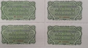 5korun Československých 1953 UNC