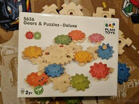 Plan Toys Puzzle ozubená kolečka - 1