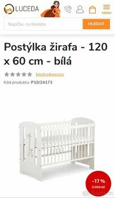 Postýlka žirafa