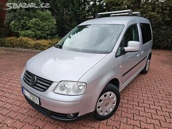 VW Caddy 1.9 TDI 77kW,klima,bez koroze,tažné,výhřev,serviska