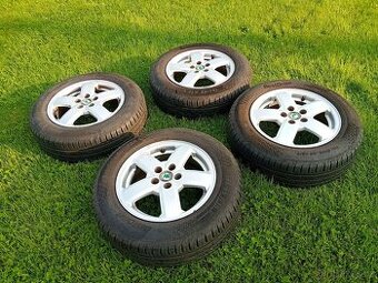 Alu kola original Škoda, ZÁNOVNÍ PNEU, 5x100