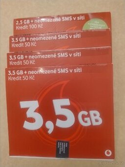 Vodafone Předplacená karta 30 - Datuj