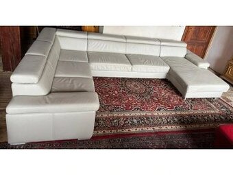 Kožená sedací souprava ve tvaru U, 3169