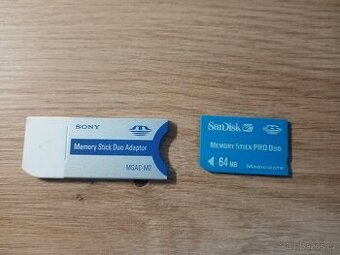 Prodám paměťovou kartu Sony MSAC-M2 s adaptérem