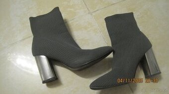 Kotníkové boty, kožené, vel. 36/37