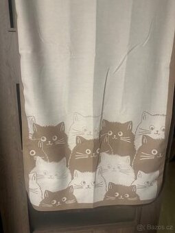 Dámský boho šál s potiskem koček