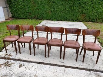 Thonet 6x značené ořechové židle