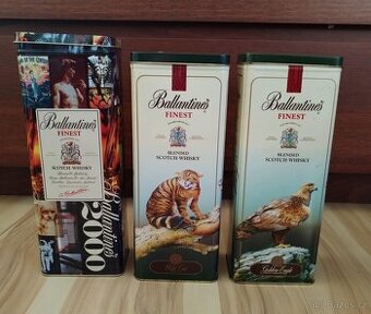3x plechovka od alkoholu - whiskey Ballanties