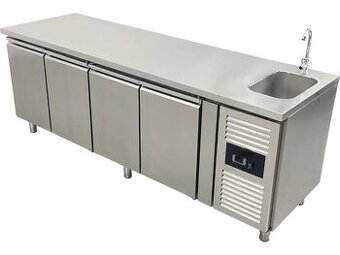 Chladicí stůl s dřezem 2230 × 700 × 860 mm