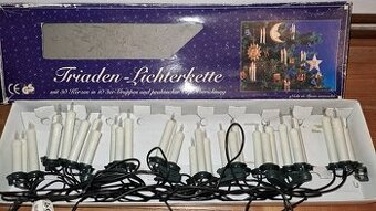 Vánoční troj žárovičky svíčky na stromeček retro