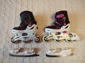 Dětské nastavitelné brusle FunActiv 2 v 1, vel. 26-29 EU