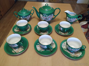 Čajová sada šálků s konvicí a cukřenkou, Čína