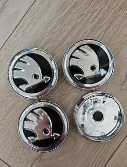 60 mm Stredove krytky poklicky loga Skoda