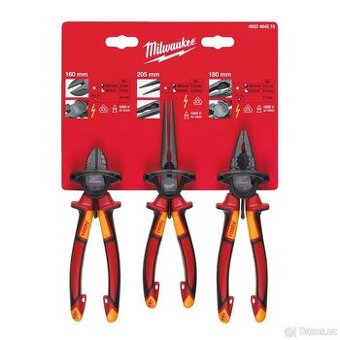 Elektrikářské kleště VDE Milwaukee 3 ks 4932464575