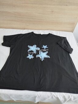 Nové černé tričko/halenka hvězdy