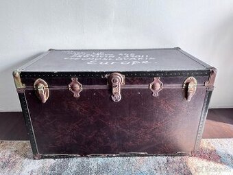 Velký lodní kufr / steamer trunk – s nápisem Czechoslovakia