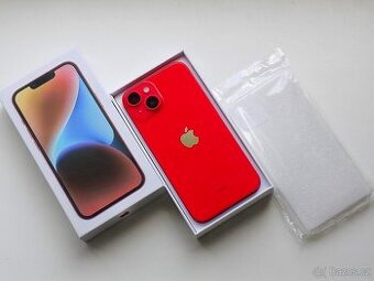 Apple iPhone 14 256GB Červený - ZÁRUKA - 100% BATERIE