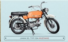 Jawa Mustang, torzo s doklady.