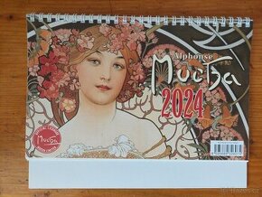Alfons Maria Mucha - Kalendář 2024 s desítkami plakátů SLEVA