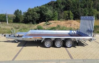 Vlek na minibagr, 395x180cm, 3500kg - 3x1350kg, rampa