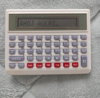 Hexaglot eurotranslator 1991 překladač, kalkulačka