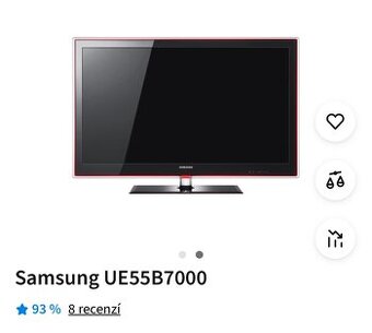 TV Samsung model (UE55b7000WW) bez podstavce , pouze na zeď