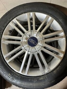 Prodám kola s orig 17” Ford disky a novými pneu - 1